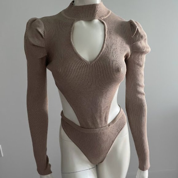 Fashion Nova Tunic Turtleneck Bodysuit - Picture 1 of 3